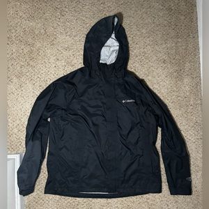 Columbia Rain Jacket XL Black